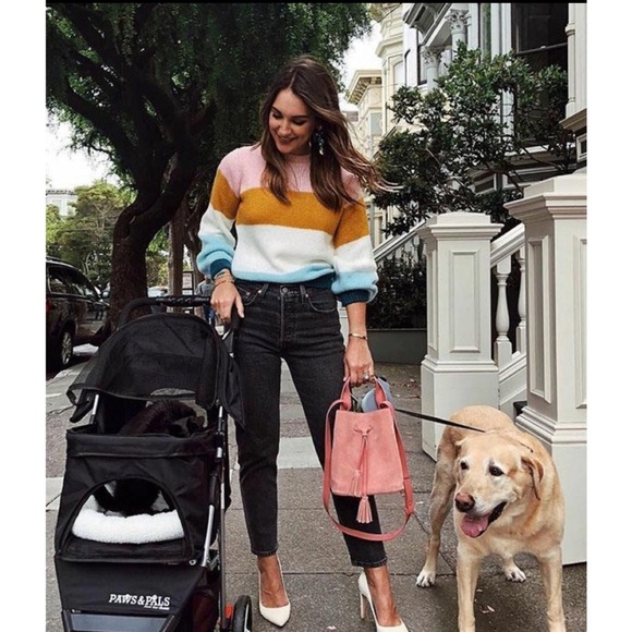 ✖️SOLD✖️TOPSHOP Colorblock Knit Pullover Sweater - Picture 3 of 10